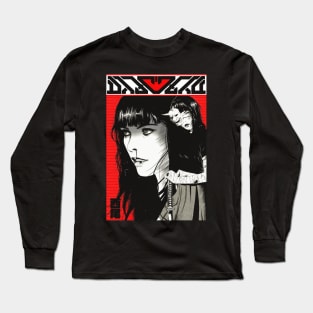 Japanese Samurai Girl Cyberpunk Style Long Sleeve T-Shirt